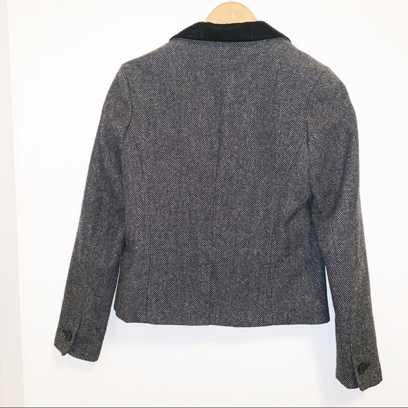 American Eagle Wool /Tweed Blend Velvet Blazer- M - Picture 5 of 8